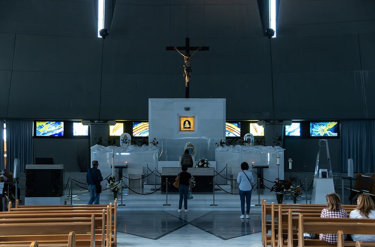 Altar of the Basilica of the Madonna delle Lacrime