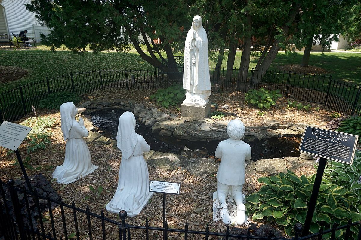 National Shrine of Our Lady of Champion July 2025 1 (Our Lady of Fatima Grotto and Sister Pauline Pond)