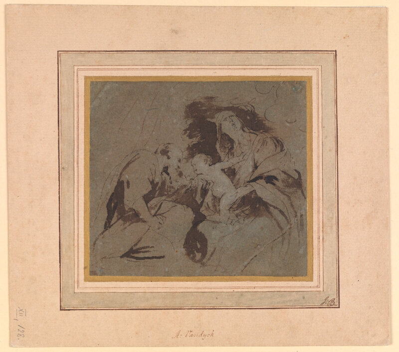 The Virgin and Child with a Saint or Donor