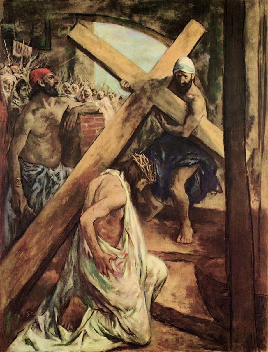 Simon of Cyrene Helps Jesus to Carry His Cross