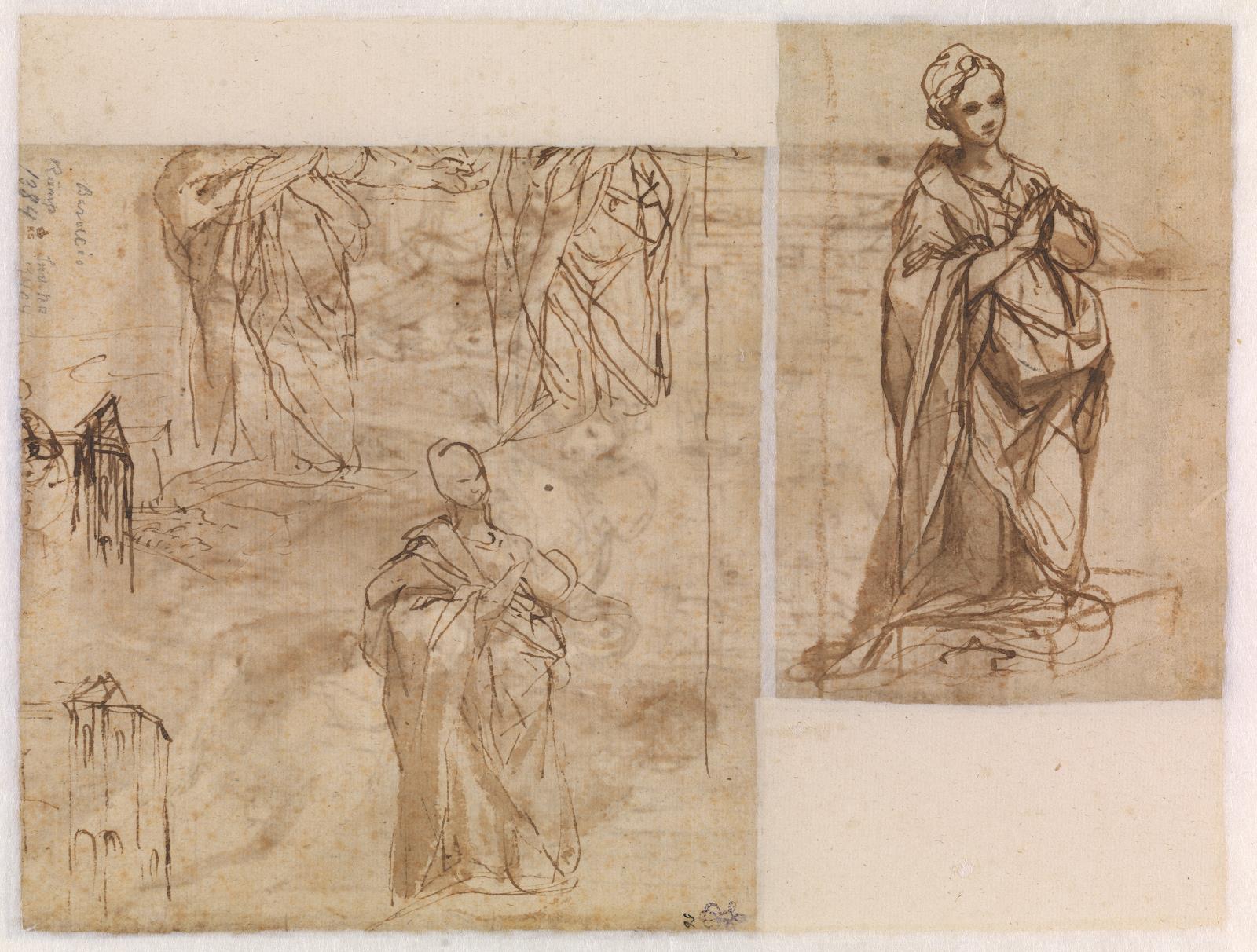 Studies for the Virgin Mary in the Annunciation