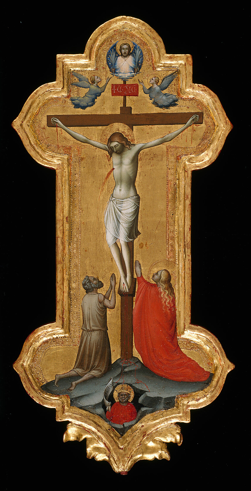 Processional Cross with Saint Mary Magdalene and a Blessed Hermit