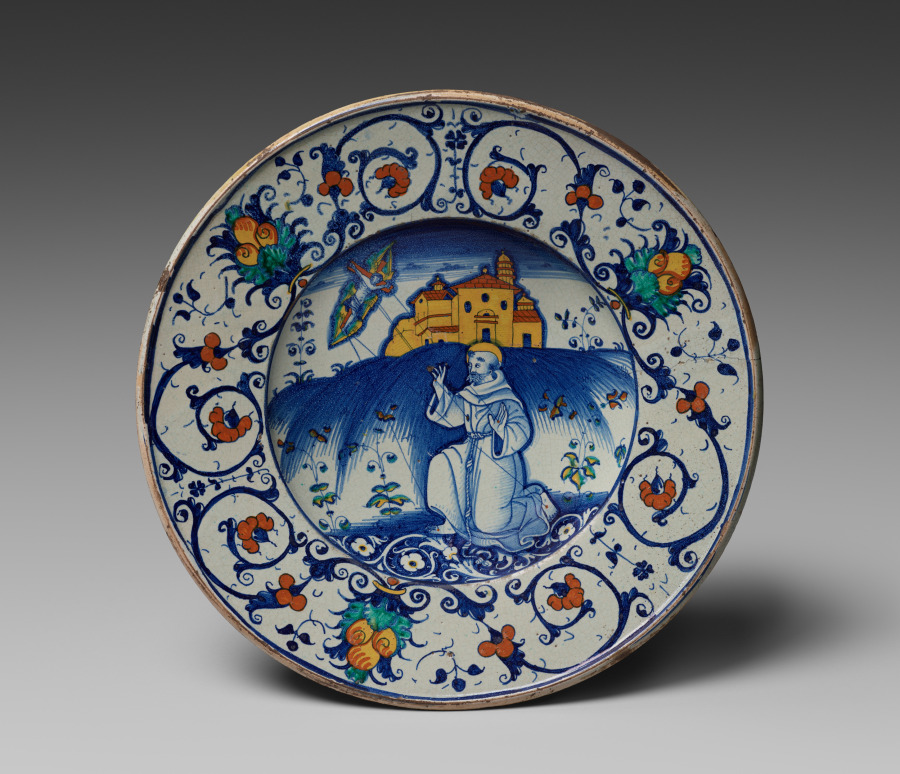 Bowl Depicting Saint Francis Receiving Stigmata