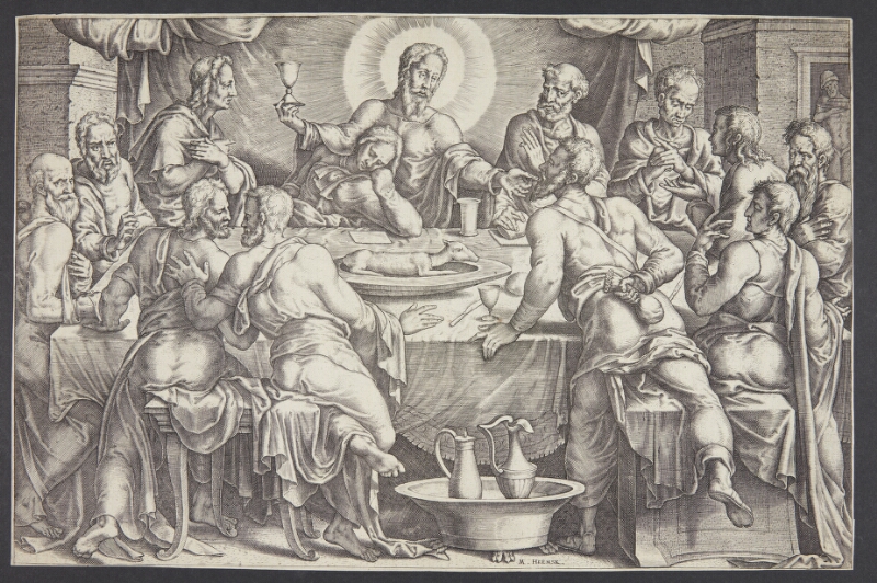 Christ foretelling the betrayal of Judas Iscariot at the last supper