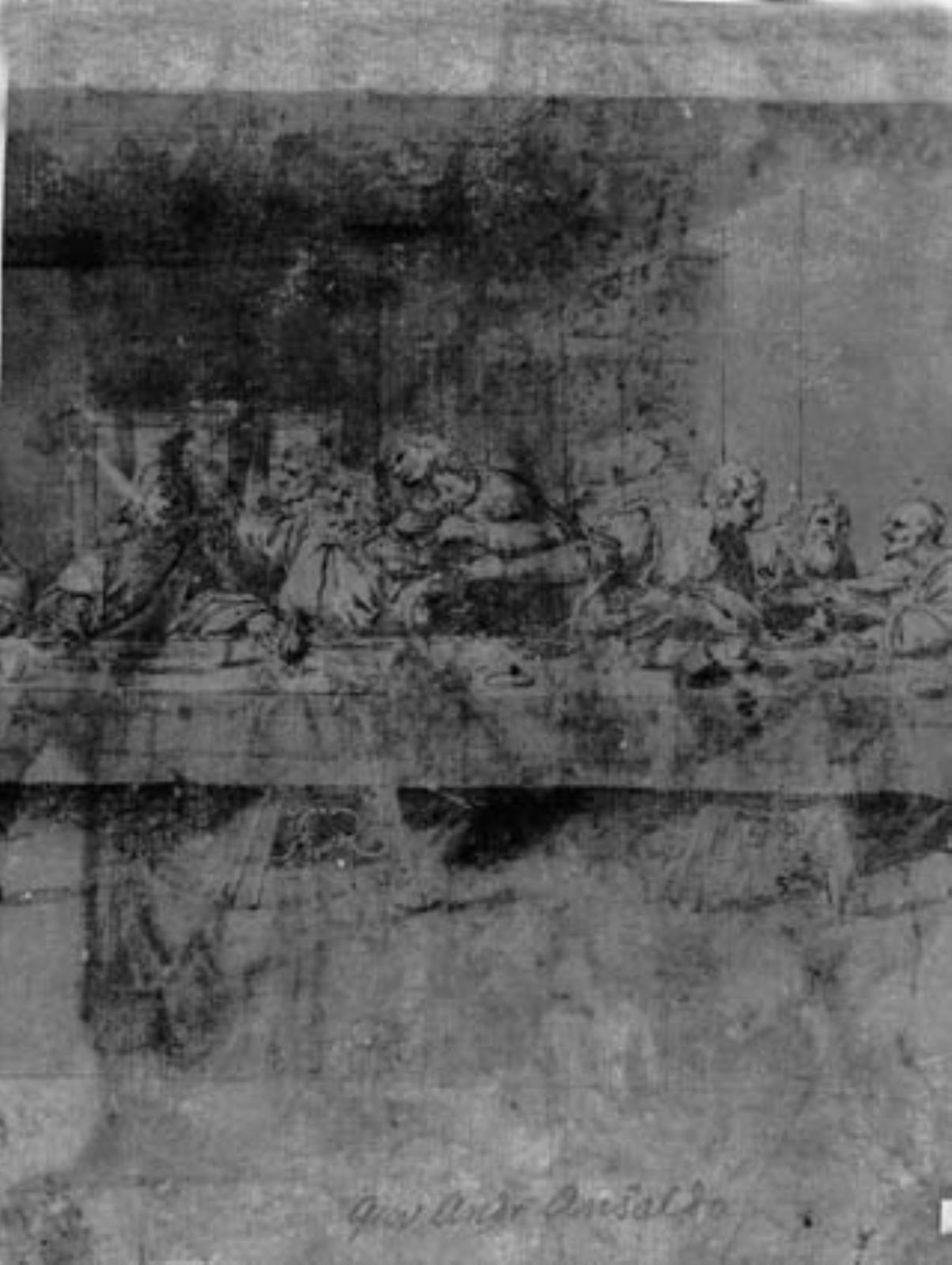 Right half of Leonardo's Last Supper