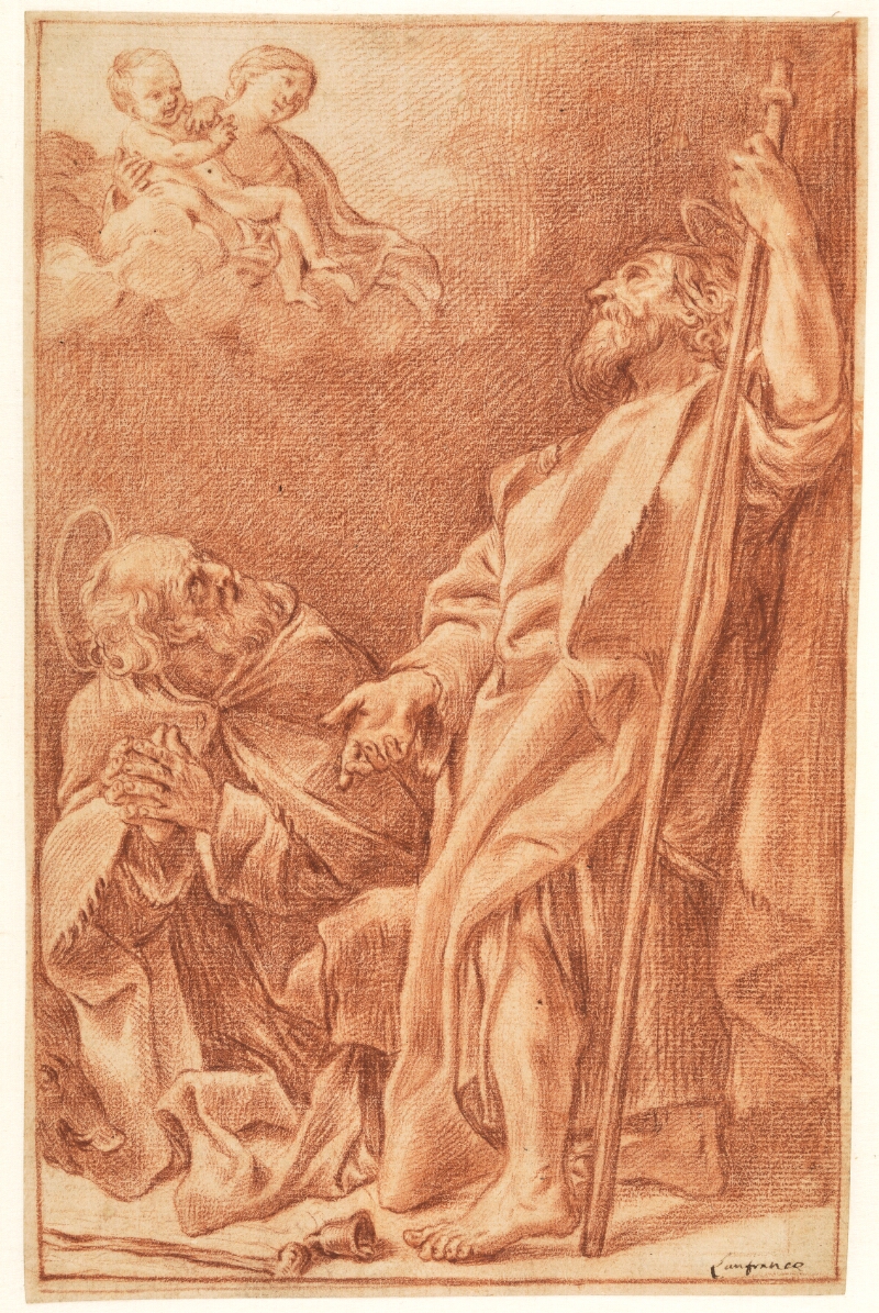 The Madonna and Child with Sts Antony Abbot and James the Greater