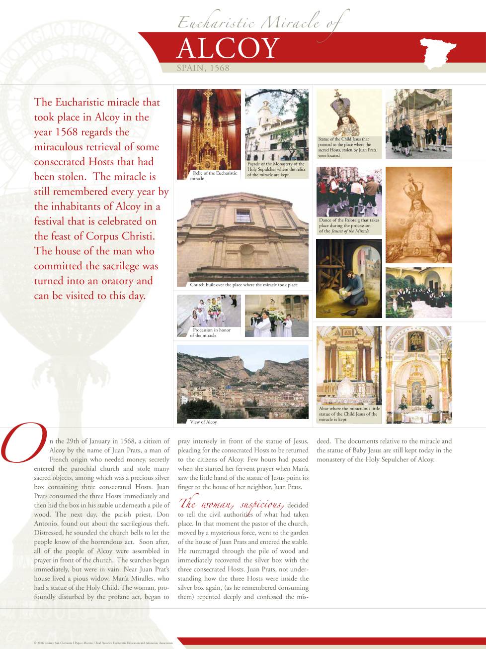 Exhibition panel for Alcoy