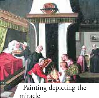 Painting depicting the miracle