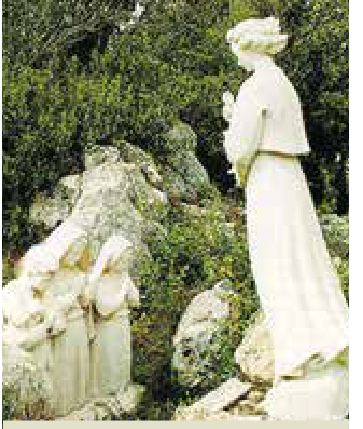Photograph from the exhibition for Fatima, Portugal, The Angel of Peace