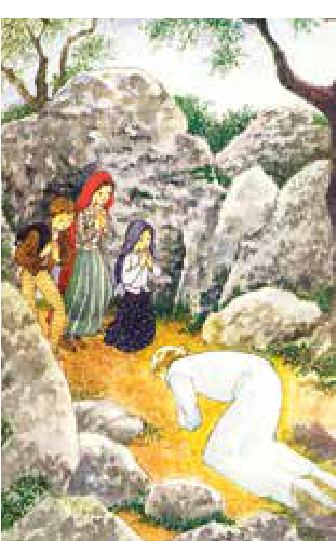 Photograph from the exhibition for Fatima, Portugal, The Angel of Peace