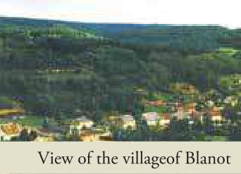 View of the village Blanot