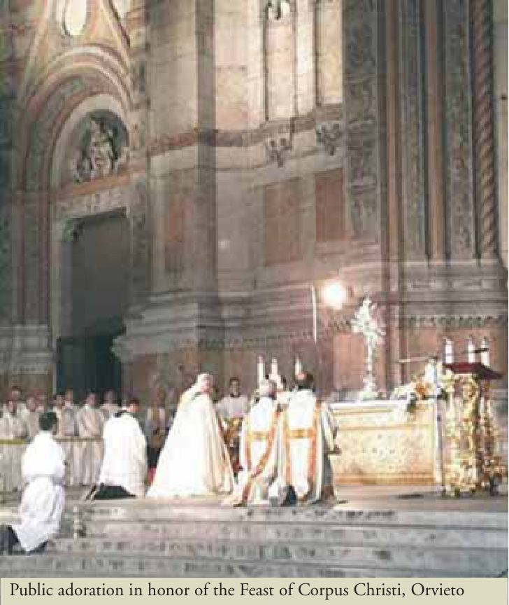 Public adoration in honor of the Feast of Corpus Christi, Orvieto