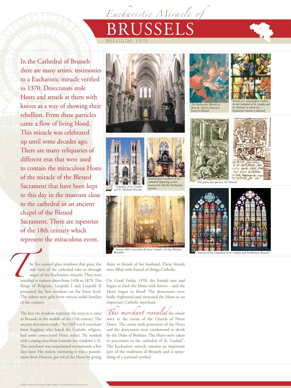 Exhibition panel for Brussels