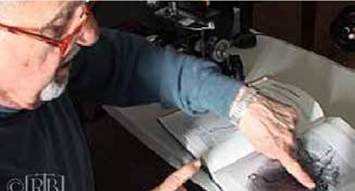 Sample of the Host which transformed into blood in 1996