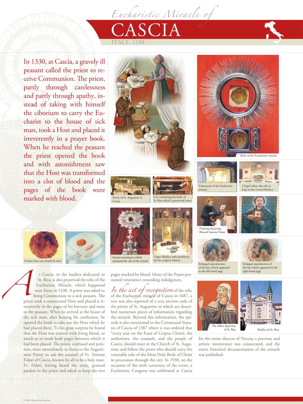 Exhibition panel for Cascia