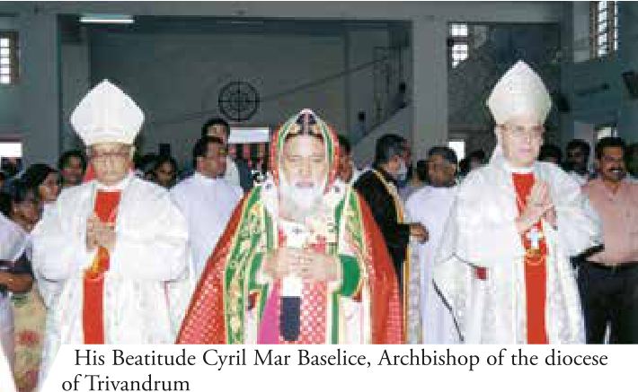 His Beatitude Cyril Mar Baselice, Archbishop of the diocese of Trivandrum