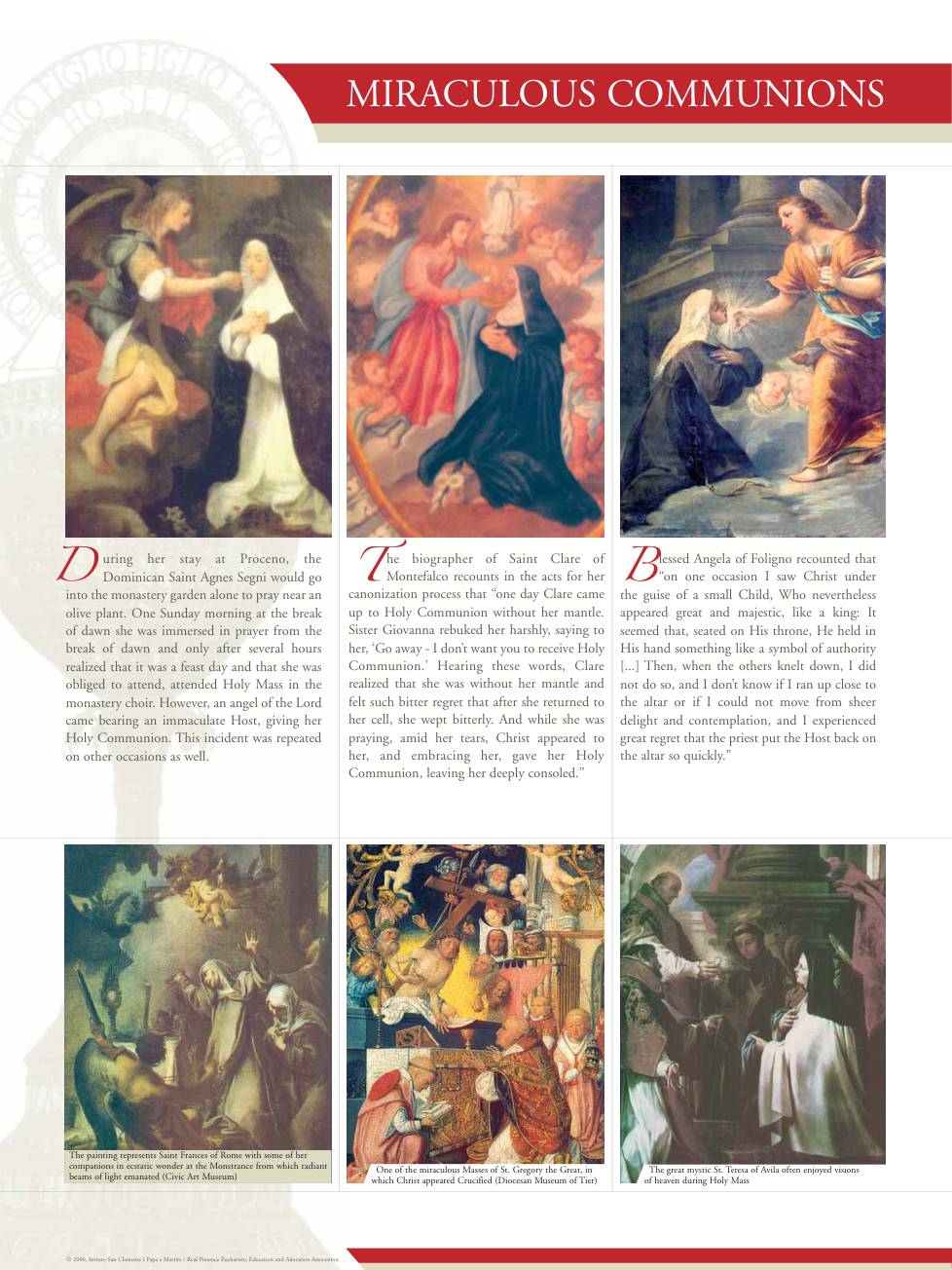 Exhibition panel for • Blessed Angela of Foligno