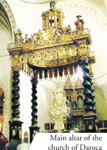 Main altar of the church of Daroca