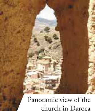 Panoramic view of the church in Daroca