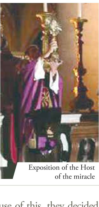 Exposition of the Host of the miracle
