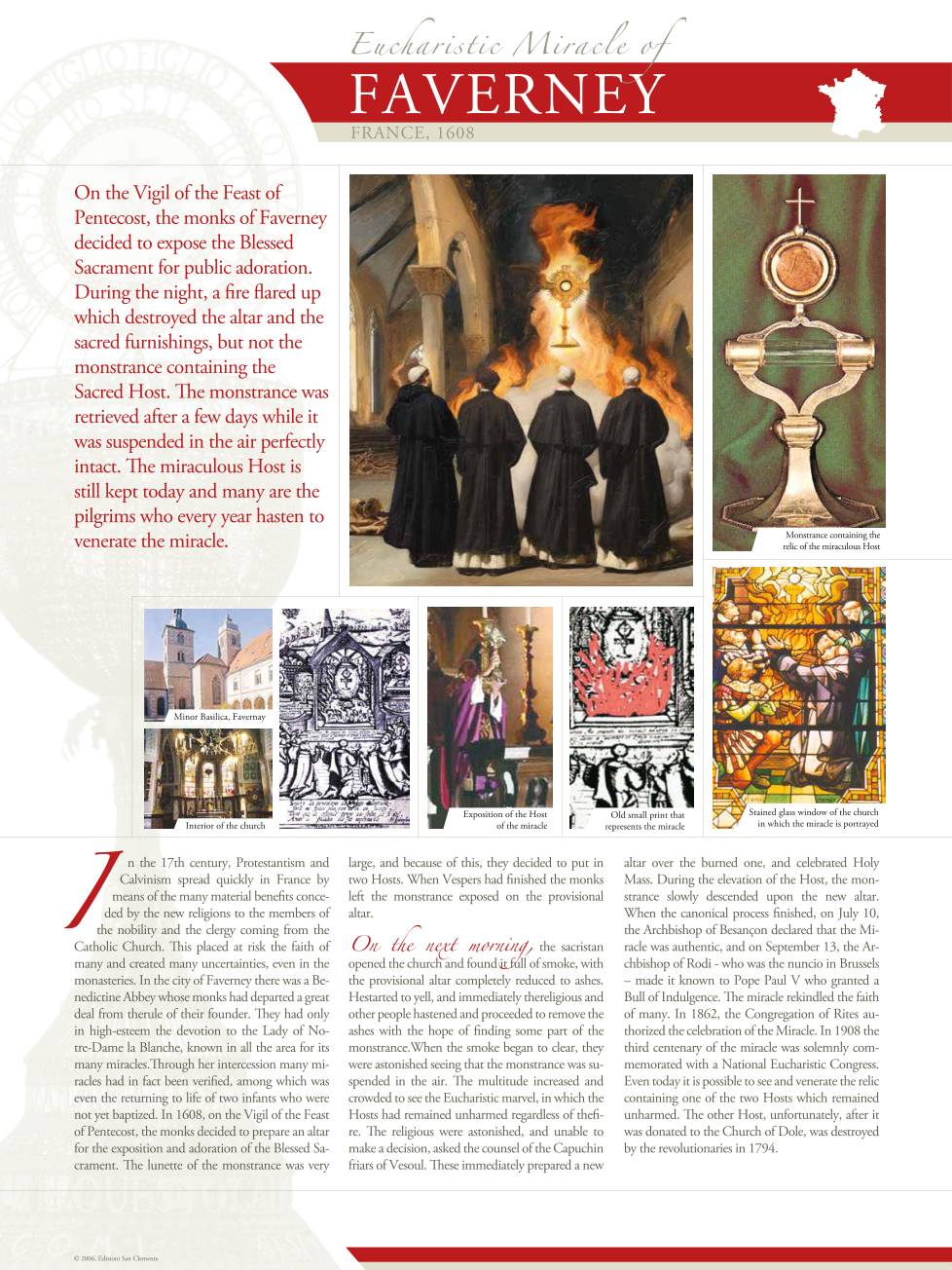 Exhibition panel for Faverney