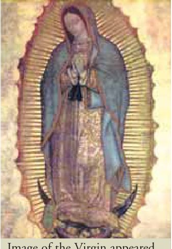Photograph from the exhibition for Guadalupe, Mexico, Juan Diego