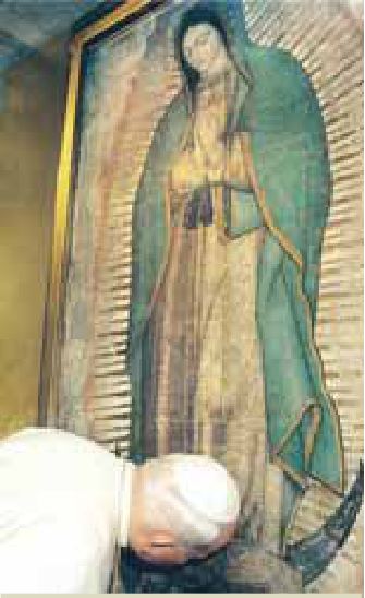 Photograph from the exhibition for Guadalupe, Mexico, Juan Diego
