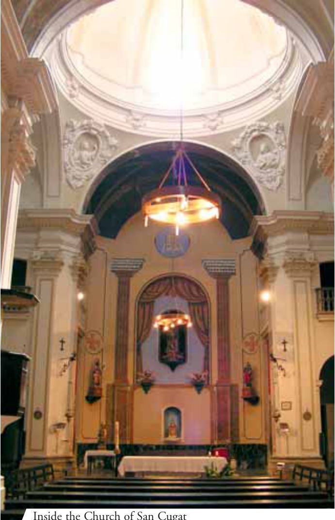 Inside the Church of San Cogar