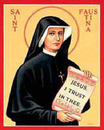 Photograph from the exhibition for Saint Faustina Kowalska