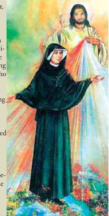 Photograph from the exhibition for Saint Faustina Kowalska