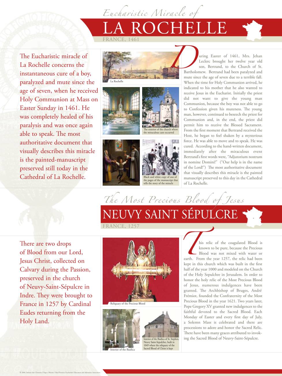 Exhibition panel for Neuvy Saint Sepulcre