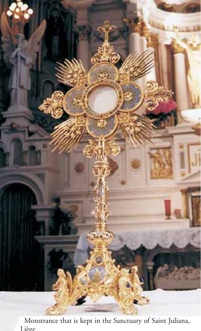 Monstrance that is kept in the Sanctuary of Saint Juliana, Liège