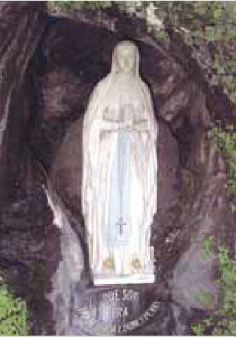 Photograph from the exhibition for Lourdes, France, Saint Bernadette