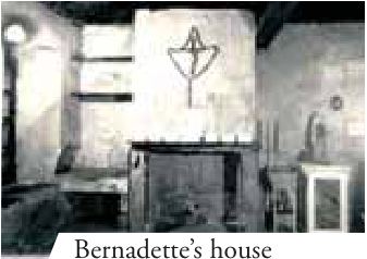 Photograph from the exhibition for Lourdes, France, Saint Bernadette