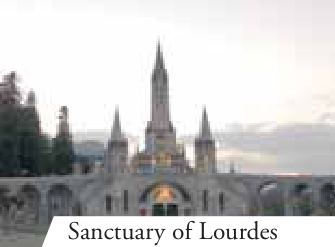 Photograph from the exhibition for Lourdes, France, Saint Bernadette