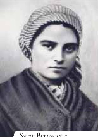 Photograph from the exhibition for Lourdes, France, Saint Bernadette