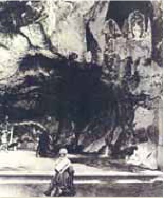 Photograph from the exhibition for Lourdes, France, Saint Bernadette