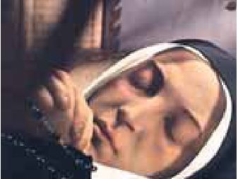 Photograph from the exhibition for Lourdes, France, Saint Bernadette