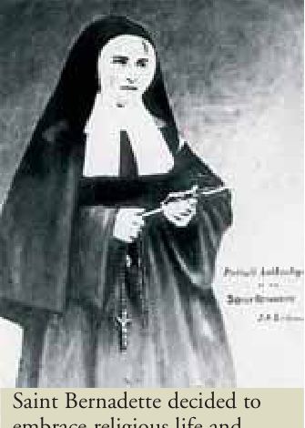 Photograph from the exhibition for Lourdes, France, Saint Bernadette