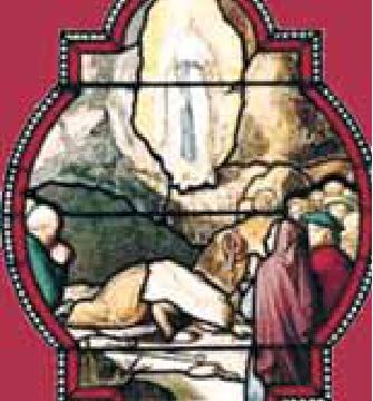 Photograph from the exhibition for Lourdes, France, Saint Bernadette