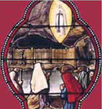 Photograph from the exhibition for Lourdes, France, Saint Bernadette
