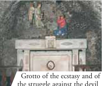 Grotto of the ecstasy and of the struggle against the devil