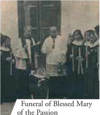 Funeral of Blessed Mary of the Passion