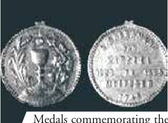 Medals commemorating the miracle