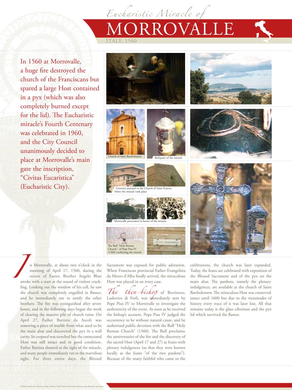 Exhibition panel for Morrovalle