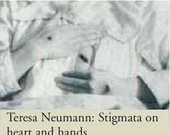 Photograph from the exhibition for Teresa Neumann