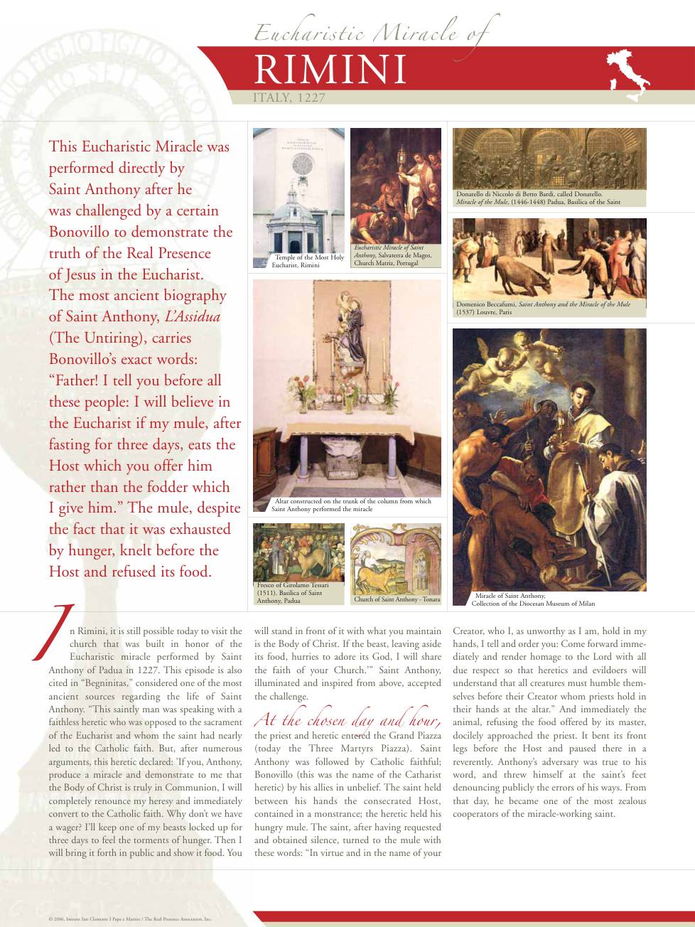 Exhibition panel for Rimini