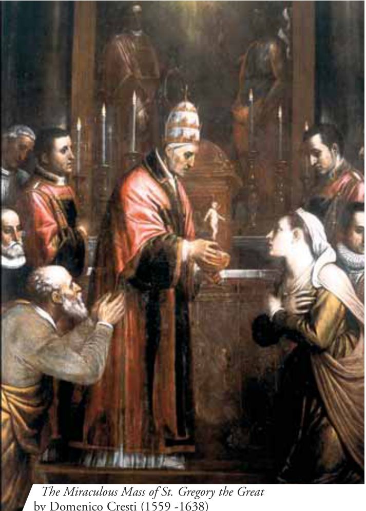 The Miraculous Man of St. Gregory the Great by Domenico Cresti (1559-1638)