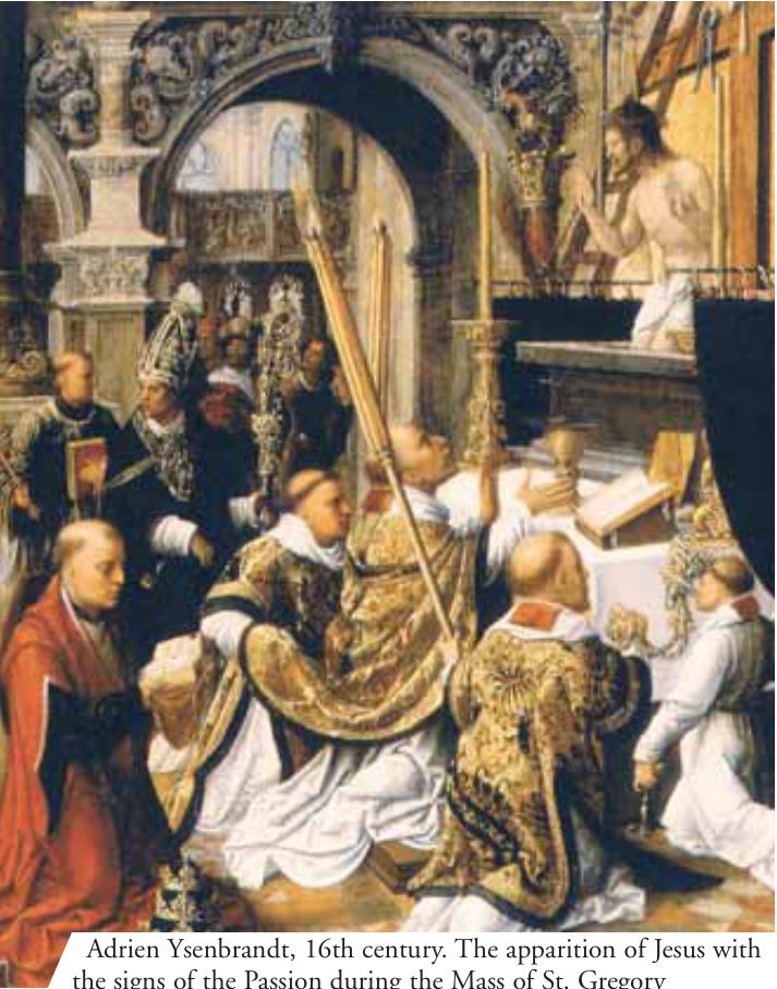 Adrien Vanderadt, 16th century. The apparition of Jesus with the signs of the Passion during the Mass of St. Gregory