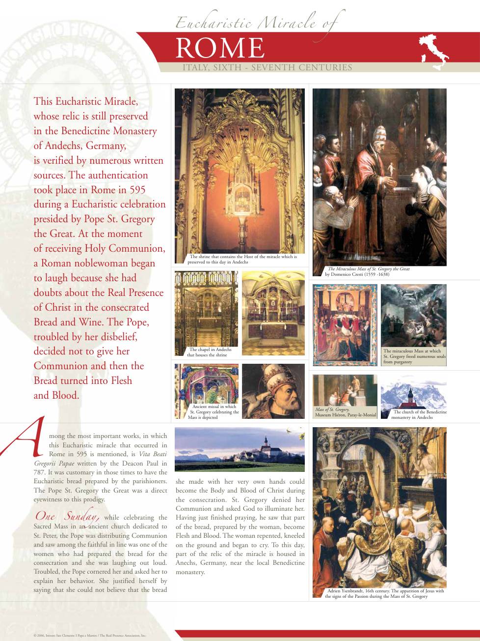 Exhibition panel for Rome (1/2)